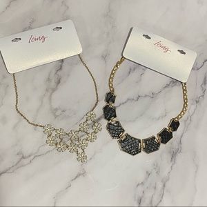 🛍 3/$45 Brand New Icing Statement Necklaces